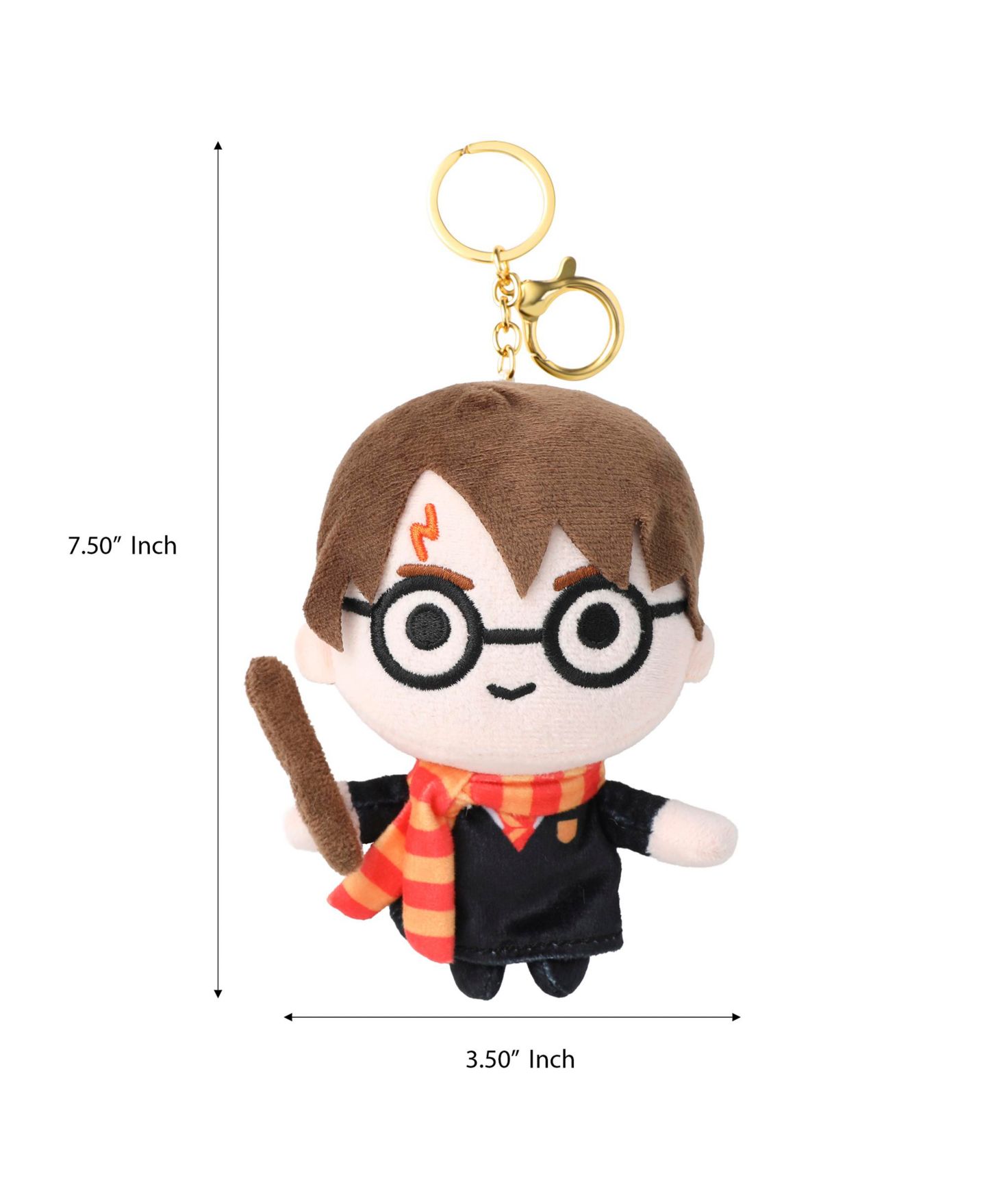 Женский брелок Harry Potter Plush Officially Licensed Bag Charm, цвет: Коричневый — фото 5