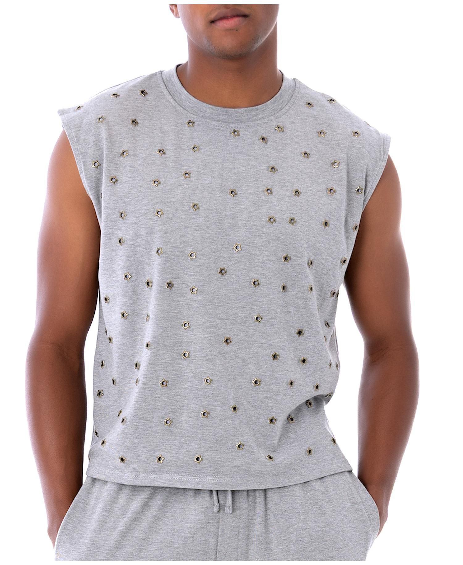 Men's Mays Cap Sleeve Star Grommet T-shirt
