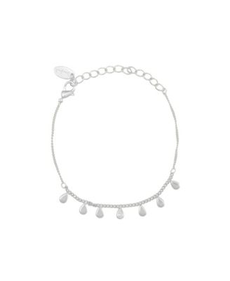 Women's Black-Beaded Adjustable Minimalist Arya Bracelet