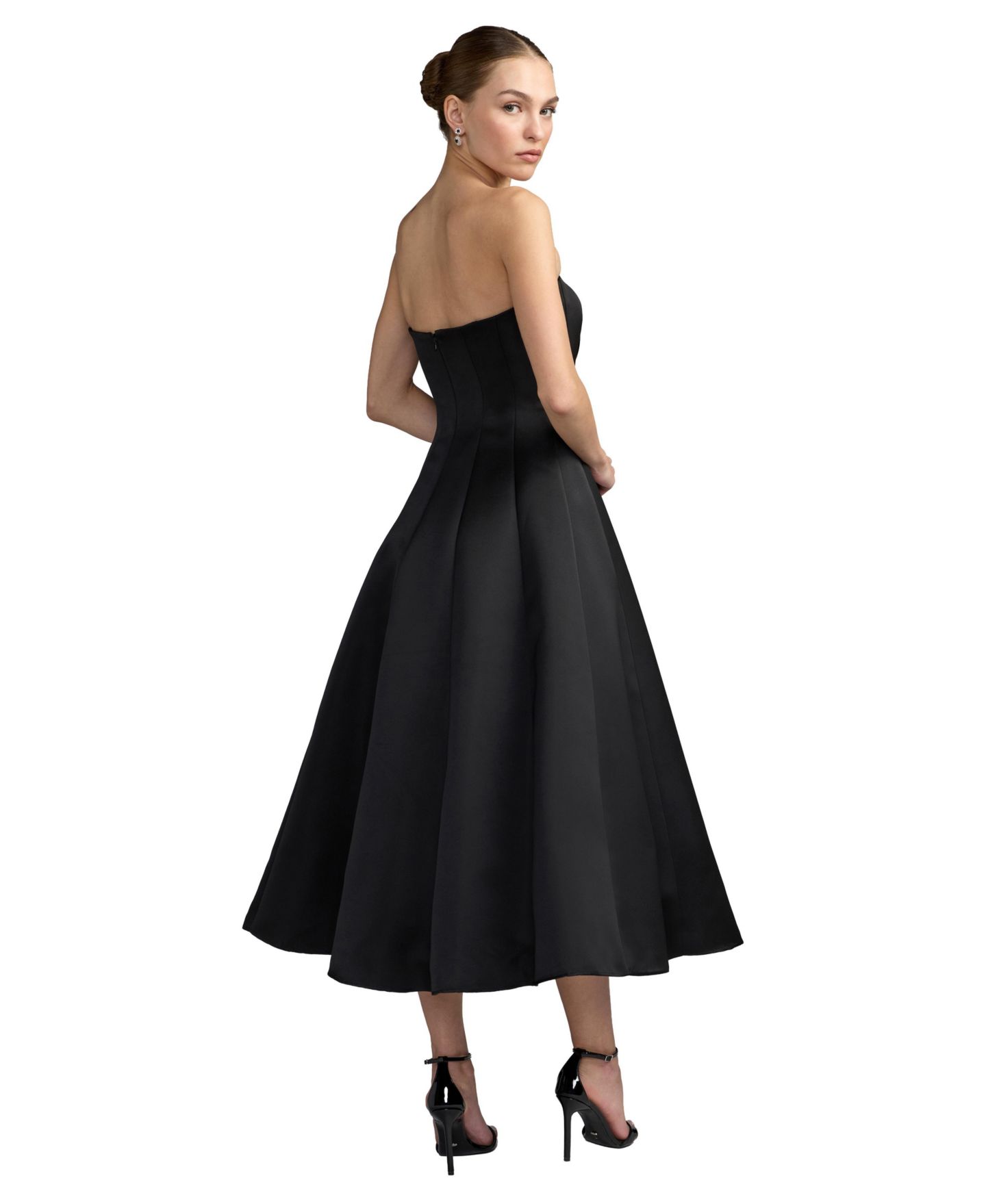 Женское платье Mac Duggal Strapless A-Line Oversized Bow, цвет: Чёрный — фото 2