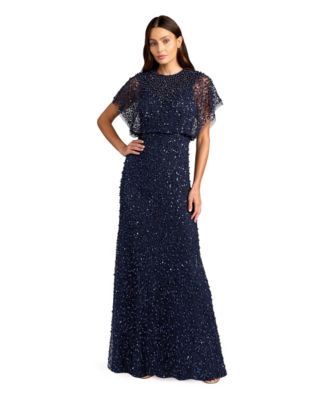 Women's Embellished Crew-Neck Gown