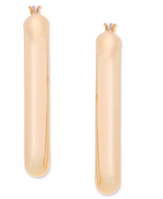 Gold-Tone Statement 40MM Oblong Hoop Earrings