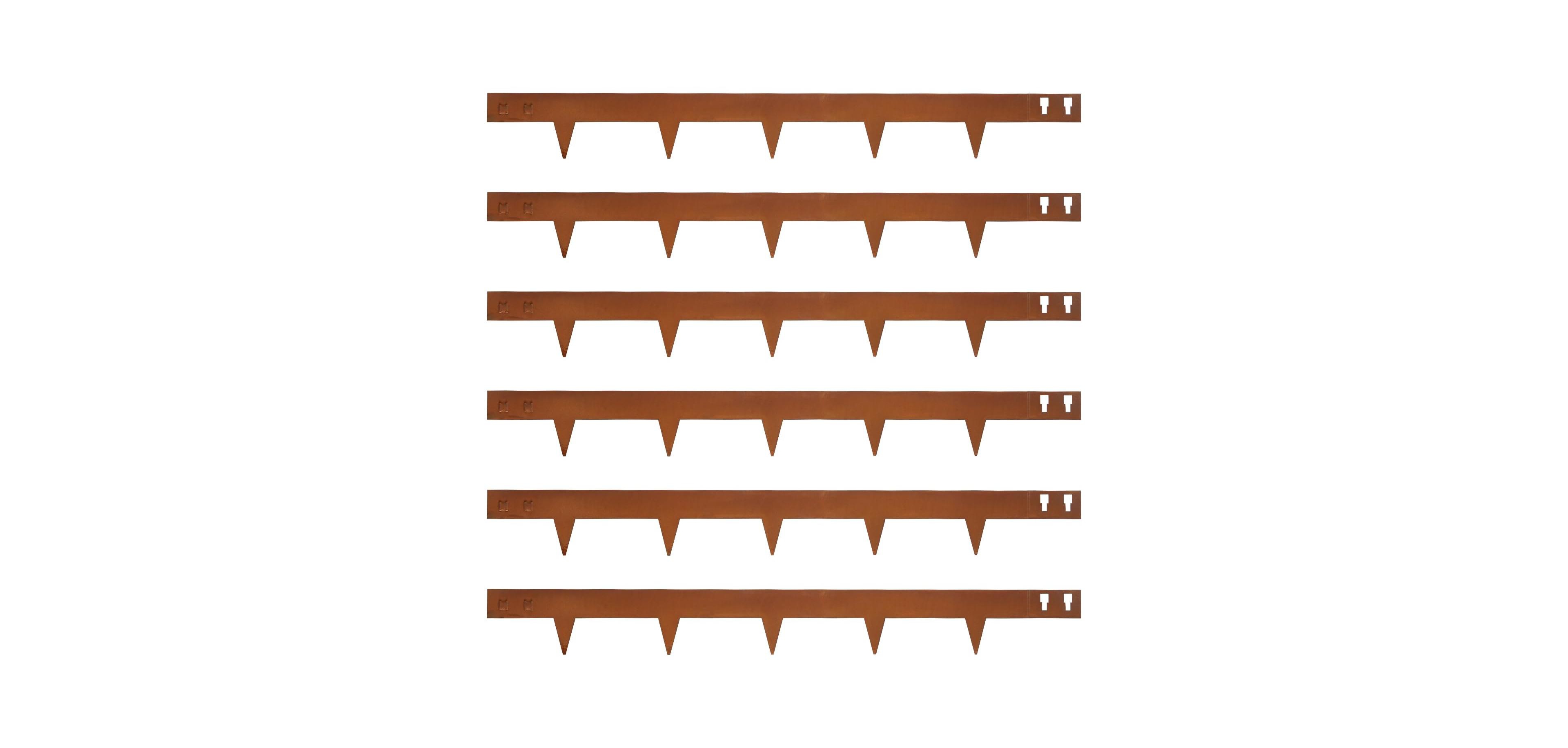 Aofar Corten Steel Landscape Edging 4.5IN H x 40IN L Garden