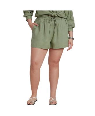 Women's Pull On Linen Short