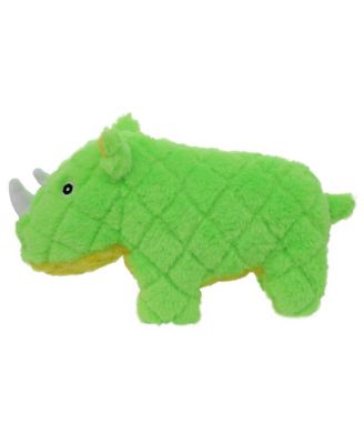 Safari Rhino, Durable Plush Squeaky Dog Toy