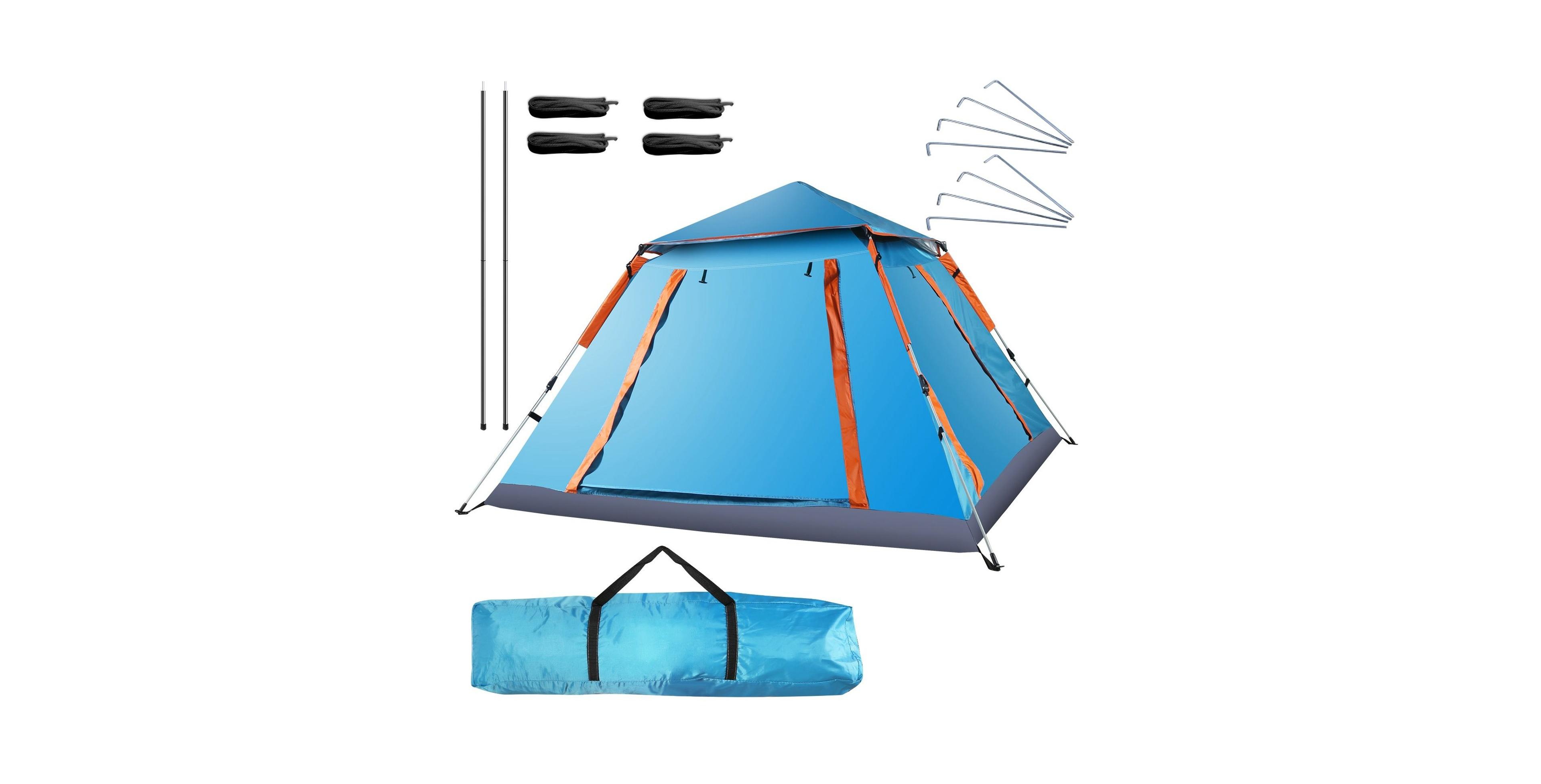 Sevorley Camping Tent, Folding Design, Carry Bag, Netting, 4-5 Person for Camping, Travel and Outdoor Activities