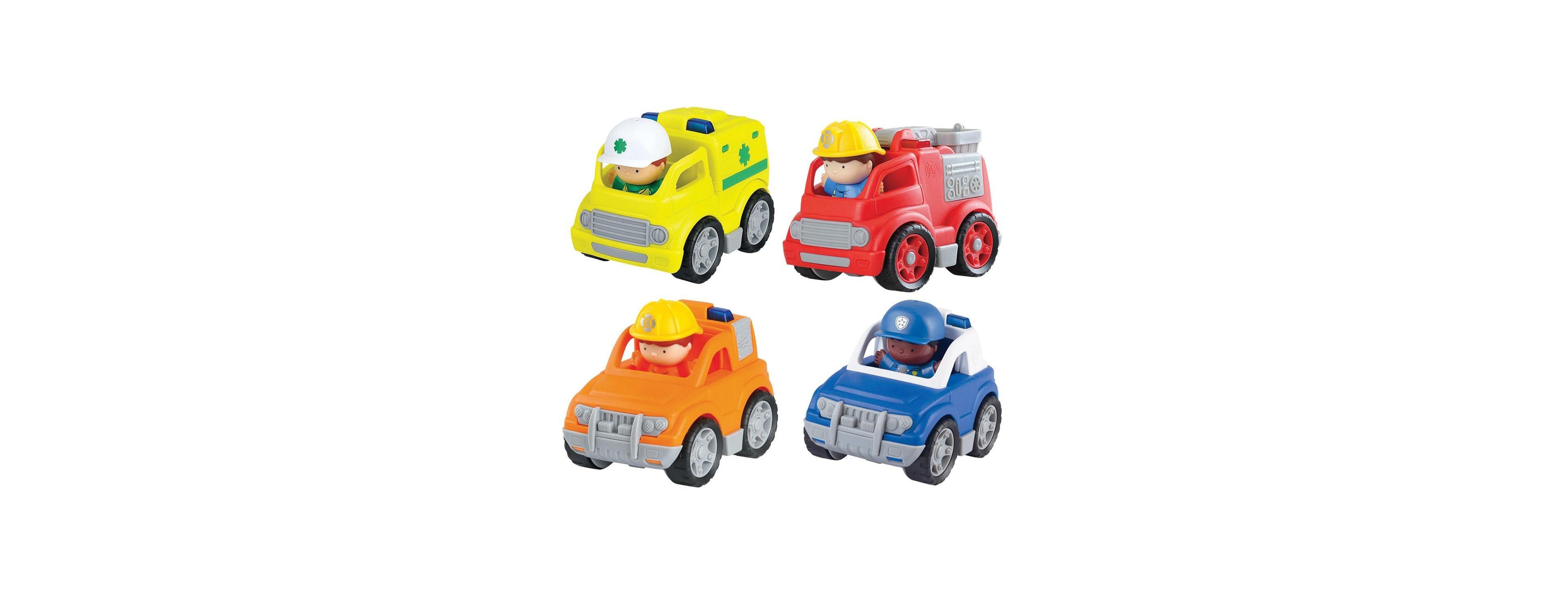 Playgo Mini Emergency Vehicles 4-Piece Toy Vehicle Set
