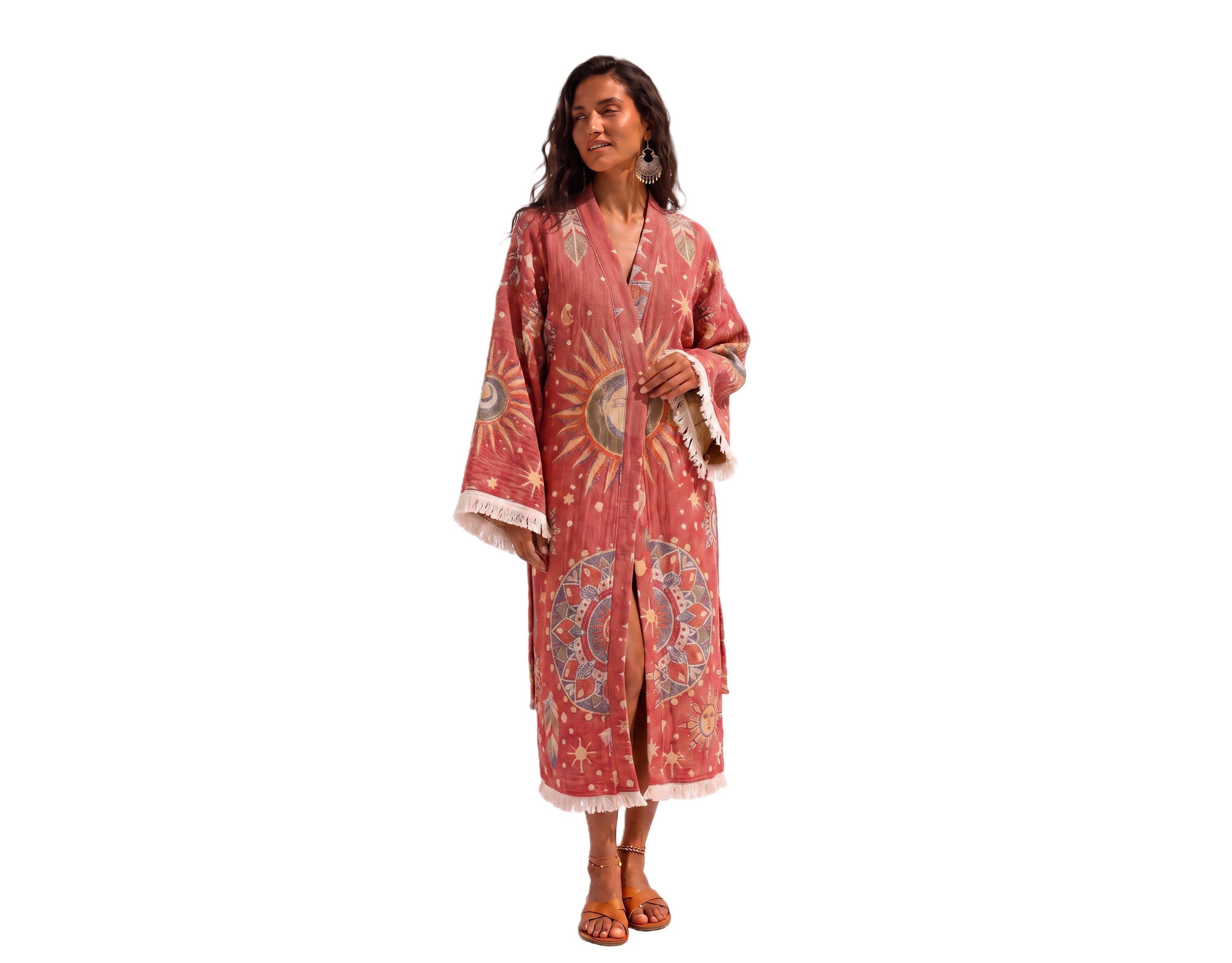 Tutunaki Women's Nala Handwoven Jacquard Festival Robe