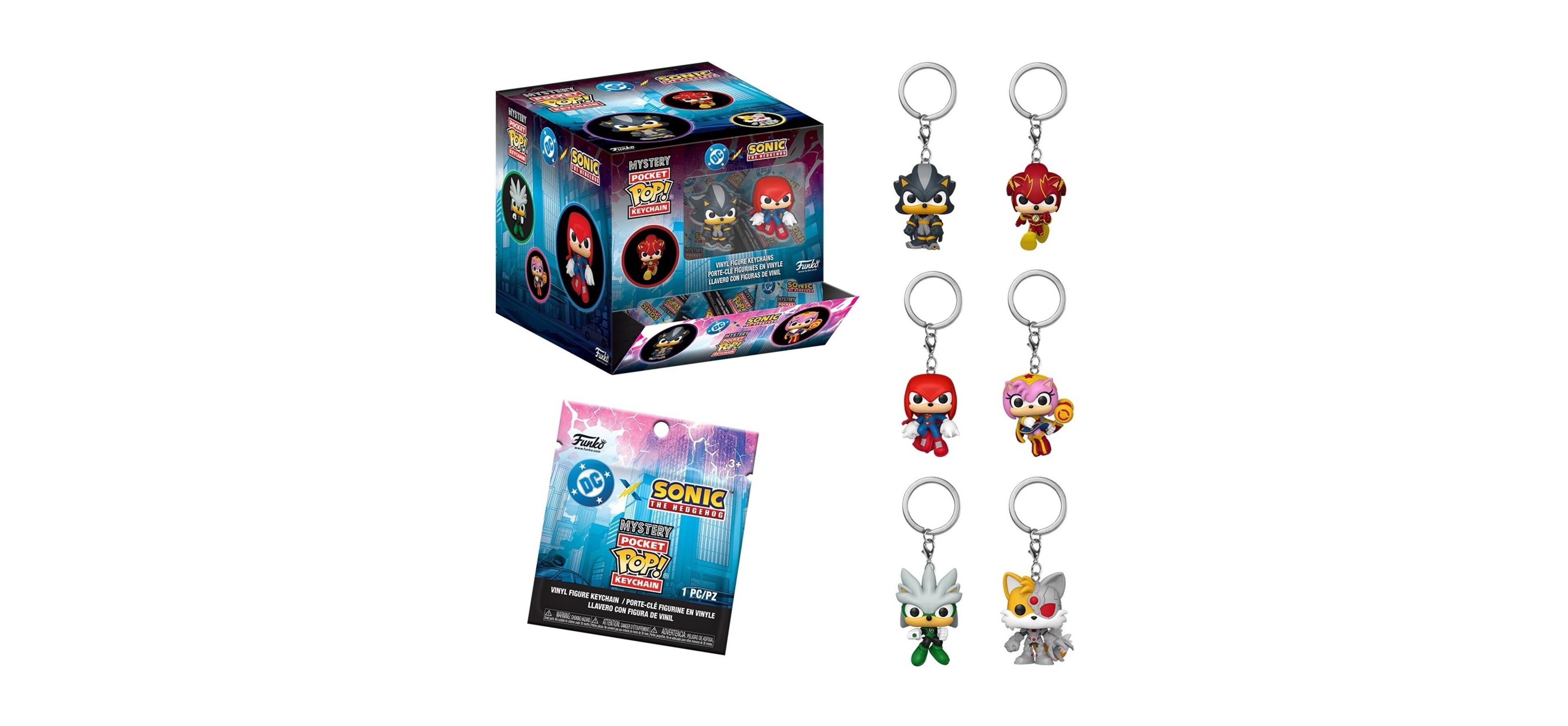 Funko Pop! Justice League of America and Sonic Blind Box Keychain, Ages 6+