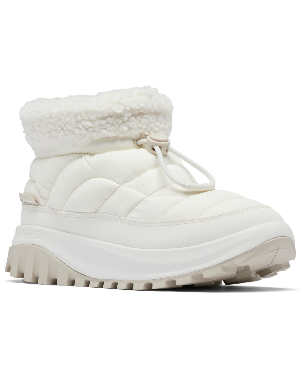 Columbia Women's Snowtrot Sherpa Winter Booties - Sea Salt/Fig