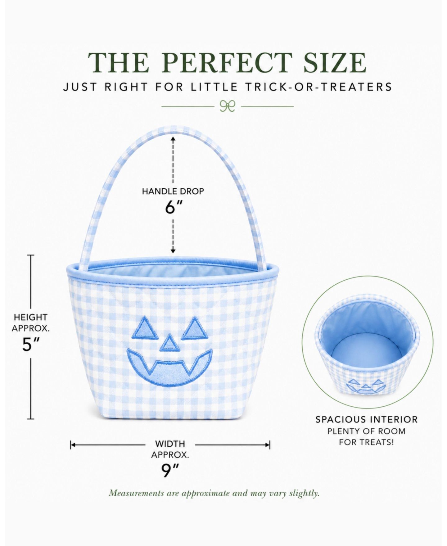 Детская сумка Bits & Bows Pumpkin Trick-or-Treat Tote, цвет: Синий — фото 2