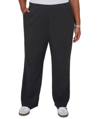 Plus Size Pull-On Straight Pants