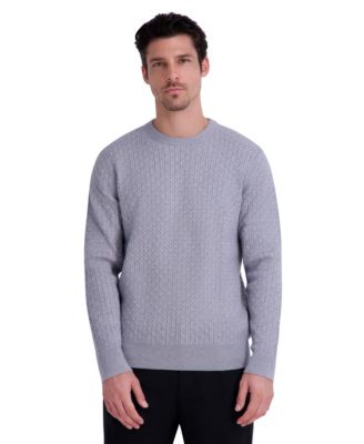 Men's Textured Crewneck Sweater