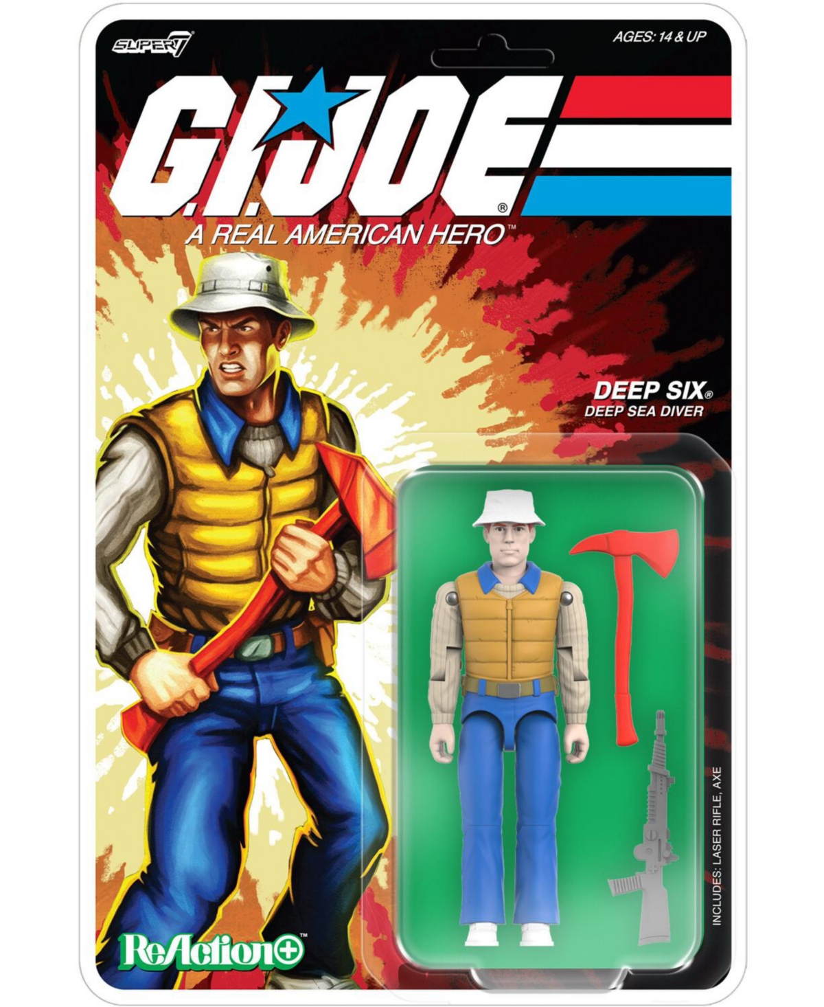 Super7 G.i. Joe Deep Six Officially Licensed Collectible Action Figure, Ages 14+