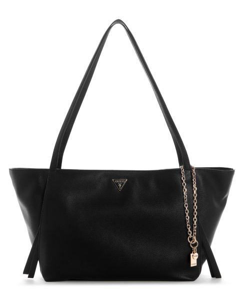 Женская сумка GUESS Devon Extra-Large Structured Tote Handbag, цвет: Чёрный