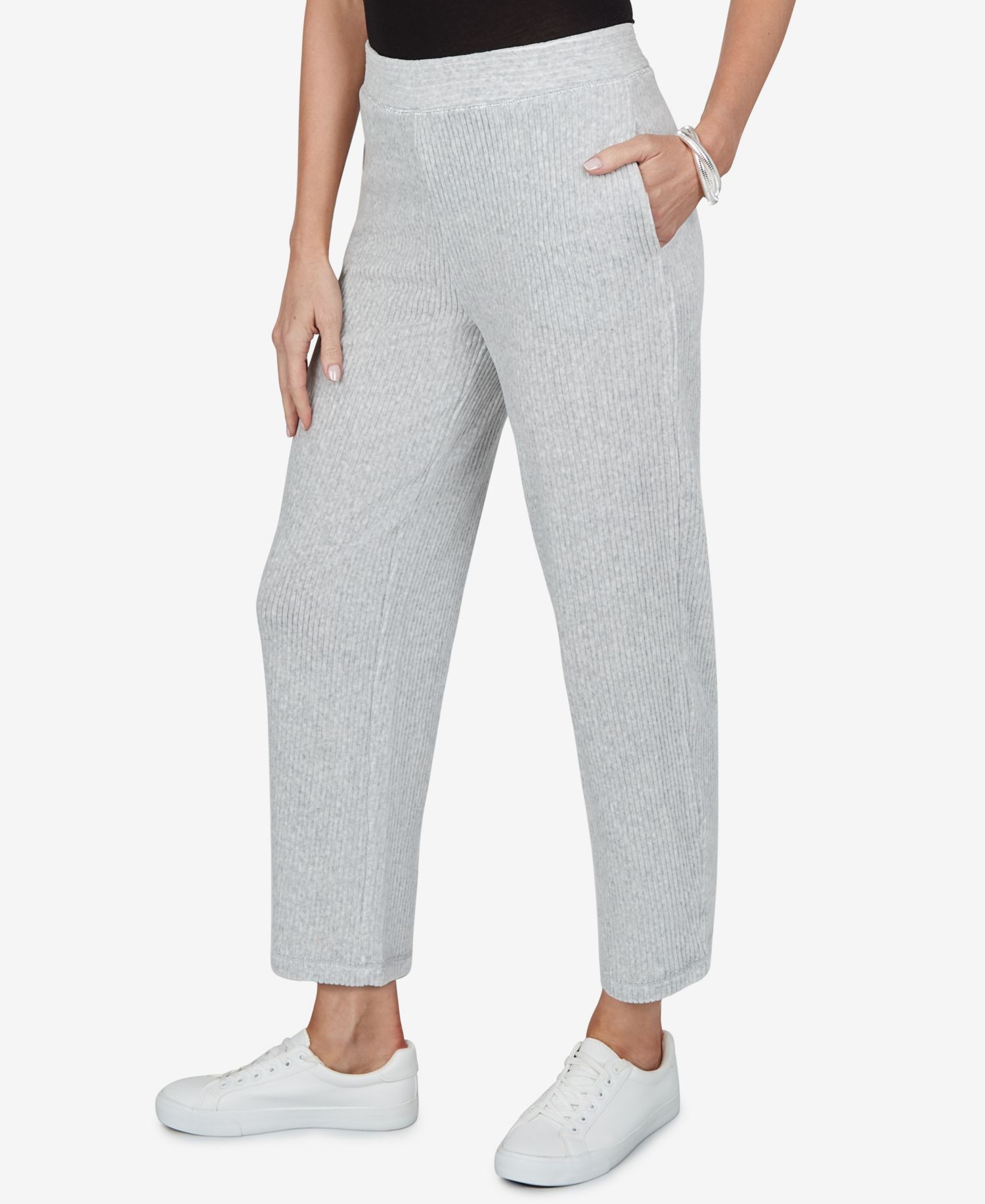 Petite Pull-On Elastic-Waist Pants