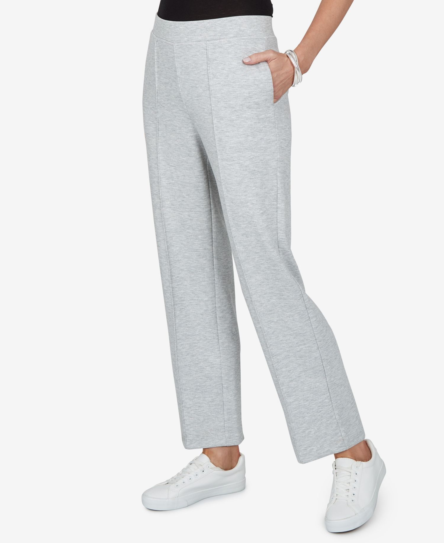 Petite Wide-Leg Pull-On Pants