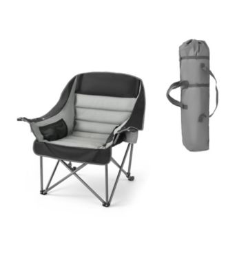 Outdoor Chair, Folding Design, Carry Bag, Cup Holders for Camping, Travel and Outdoor Activities