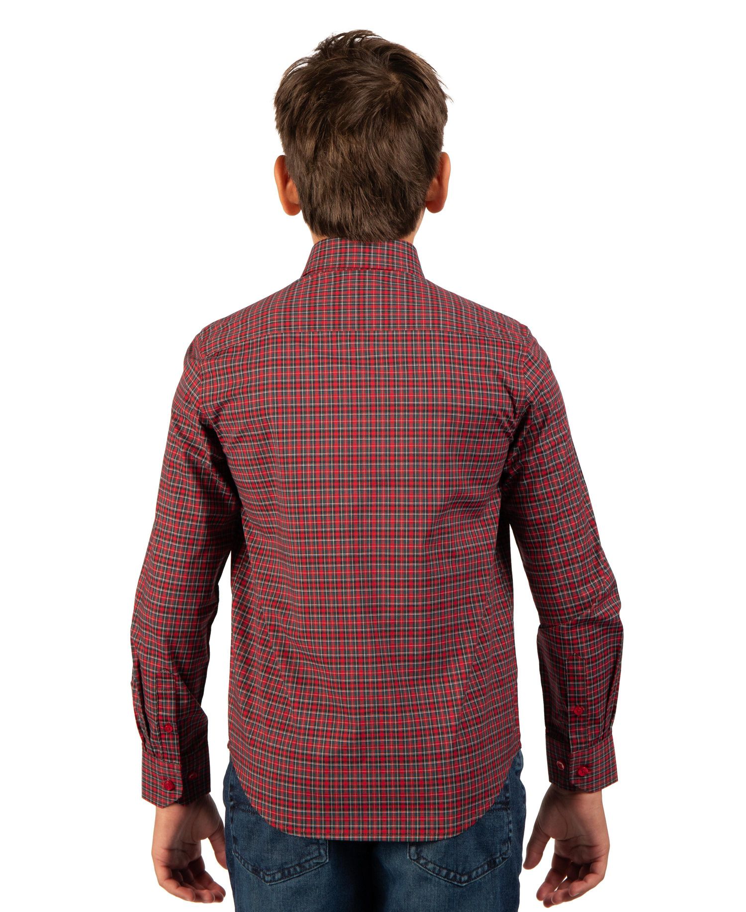 Boys' 4-20 Long-Sleeve Holiday Tartan Shirt