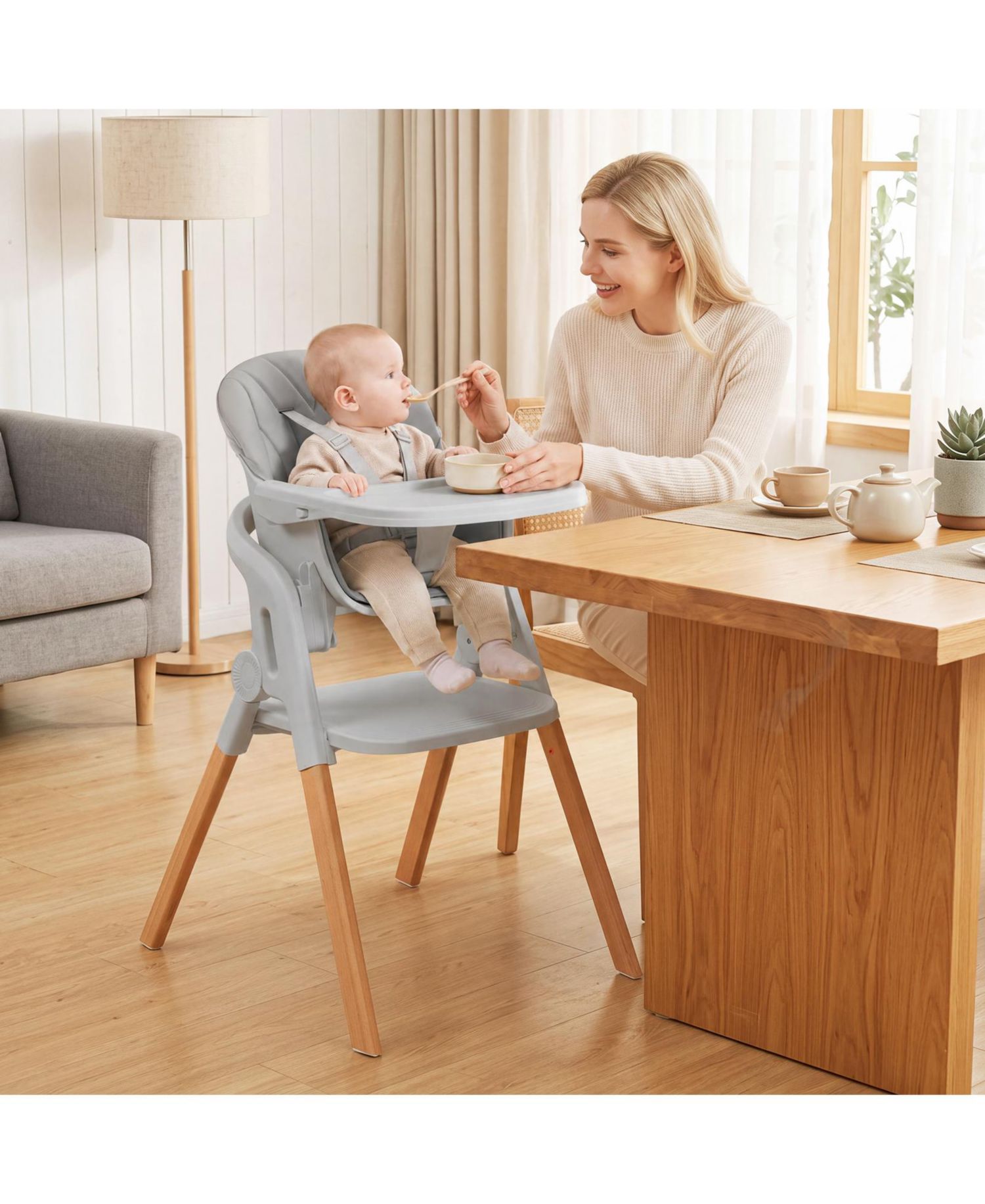 7-in-1 Convertible Foldable High Chair