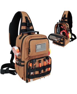 Heavy Duty Electricians Sling Tool Bag With Multi Pocket Molle System