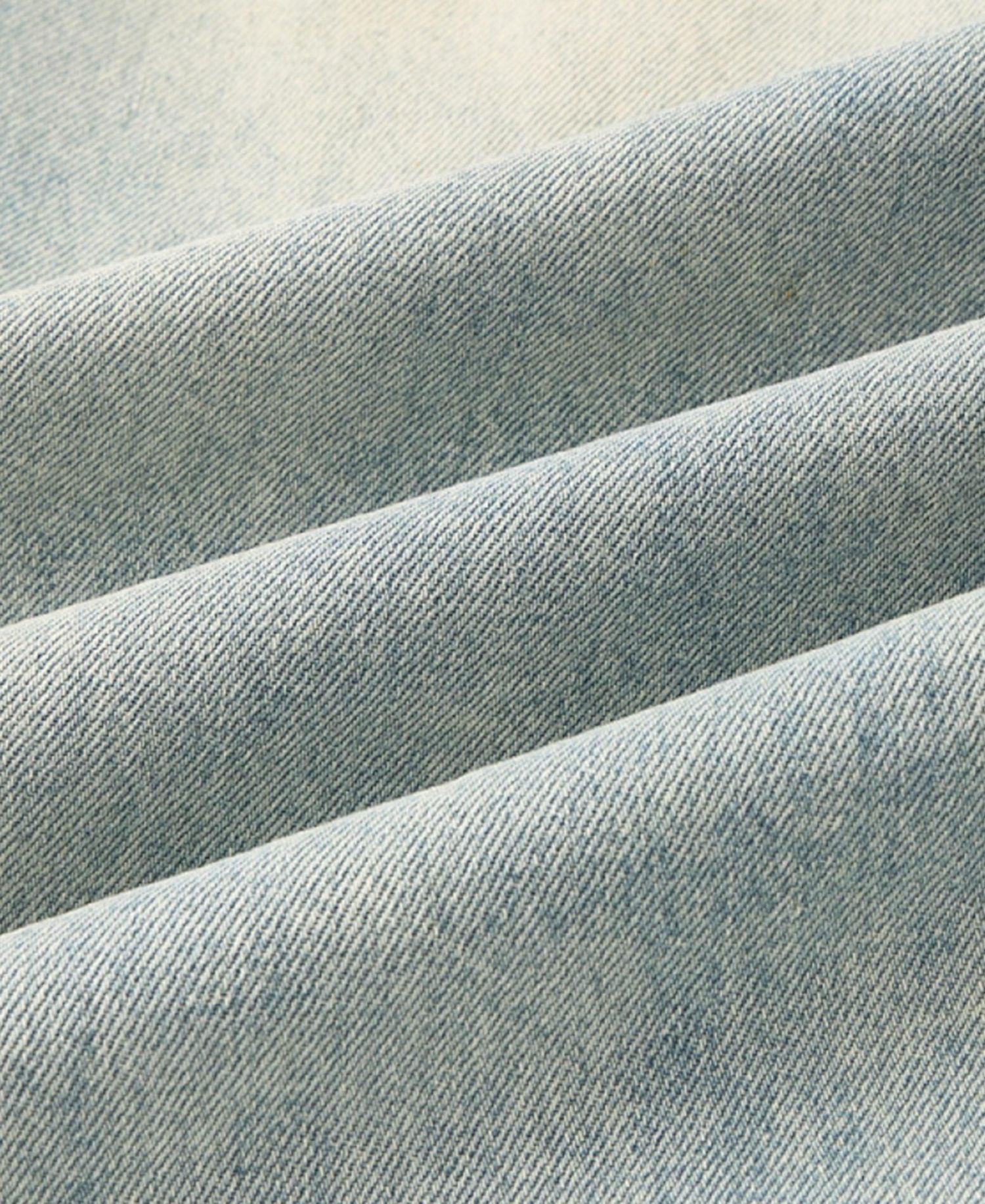 Men's Panel Baggy Barrel Light-Wash Distressed Jeans