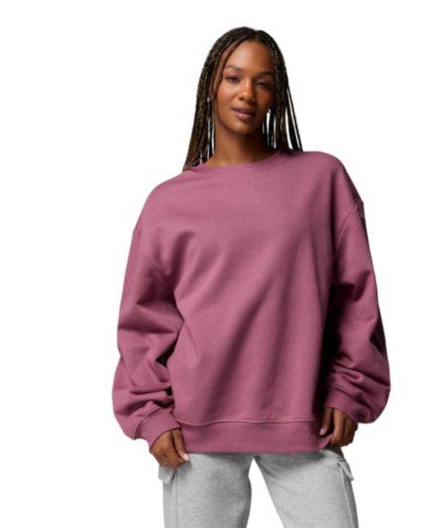 Женский свитшот Columbia Aldermore Crewneck Long-Sleeve Sweatshirt, цвет: Состаренный розовато-лиловый