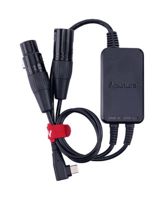 Active USB Type-C to 5 Pin DMX In Out Adapter with Mounting Kit