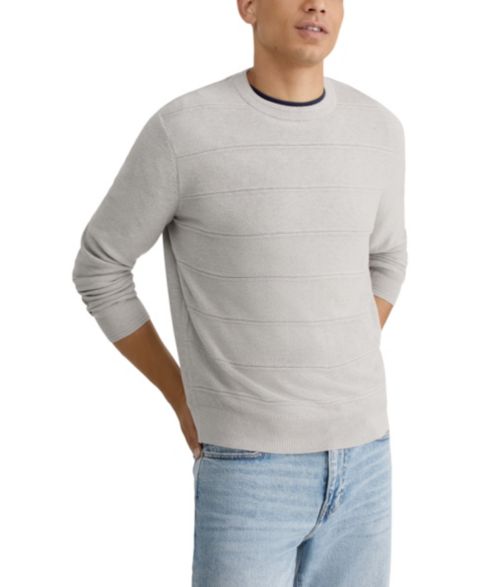 Мужской свитер Nautica Classic-Fit Textured Crewneck, цвет: Серый меланжевый