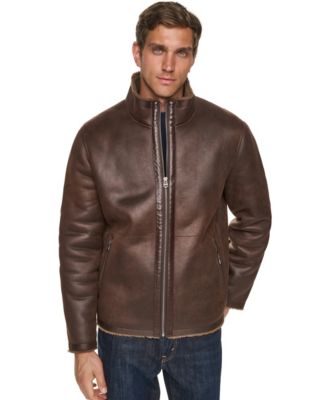 Men's Faux Shearling Stand Collar Jacket