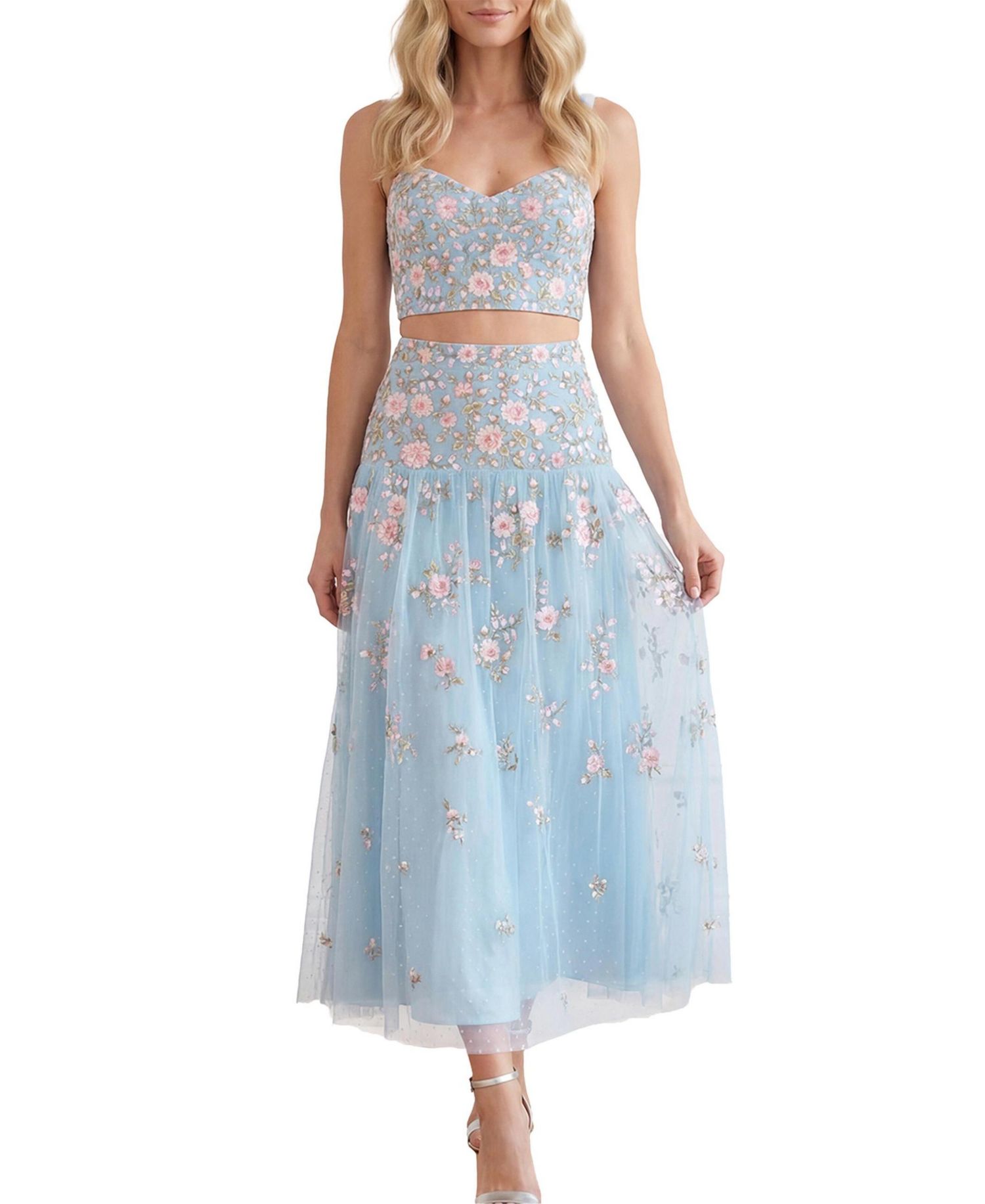 Women's Eden Rose Floral-Print High-Waisted Maxi Skirt