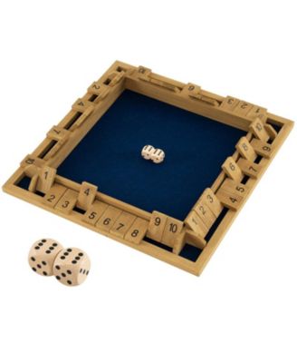 Shut The Box 24-Inch Pine Wood Board Game, Ages 6+