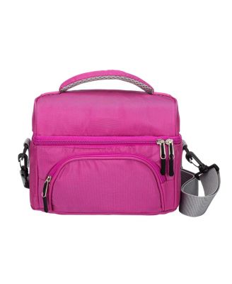 Lunch Bag With Adjustable Strap and Outer Pocket Camping Outdoor Picnic