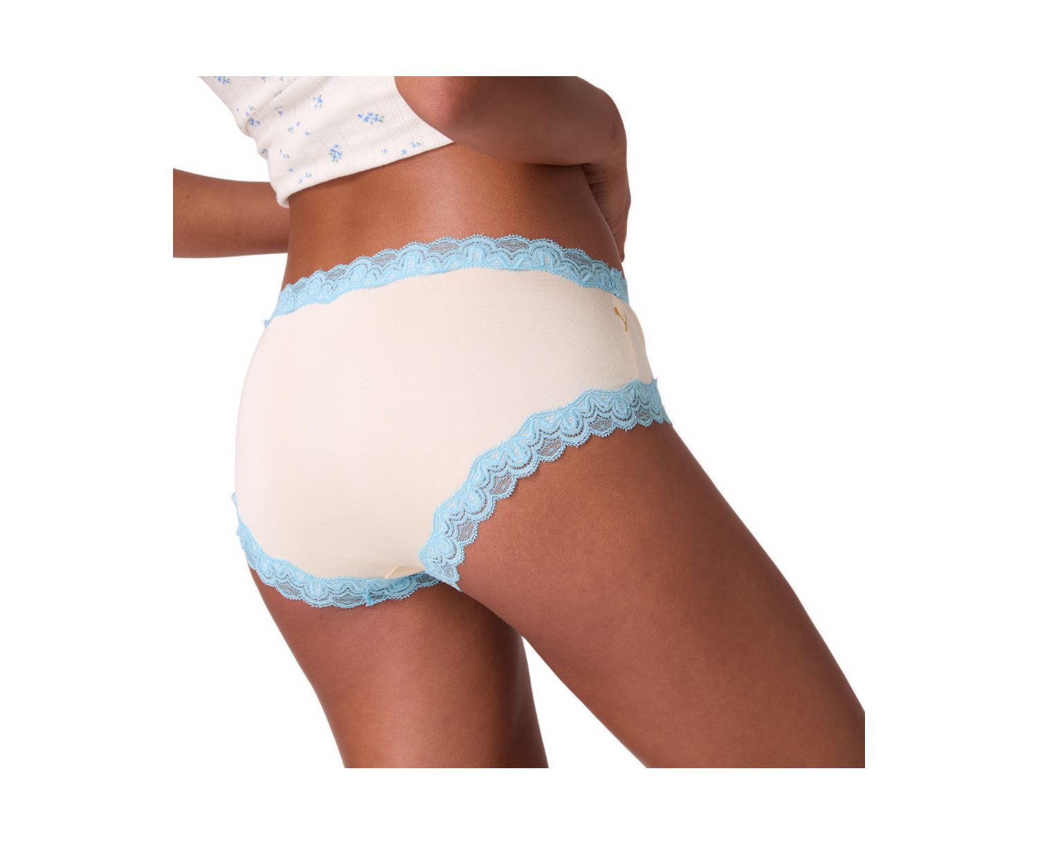 I Do Bridal Silk Scalloped Lace Trim Panty