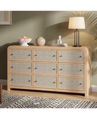 Drawers Dresser Large Storage AntiTip Modern Rustic for Bedroom