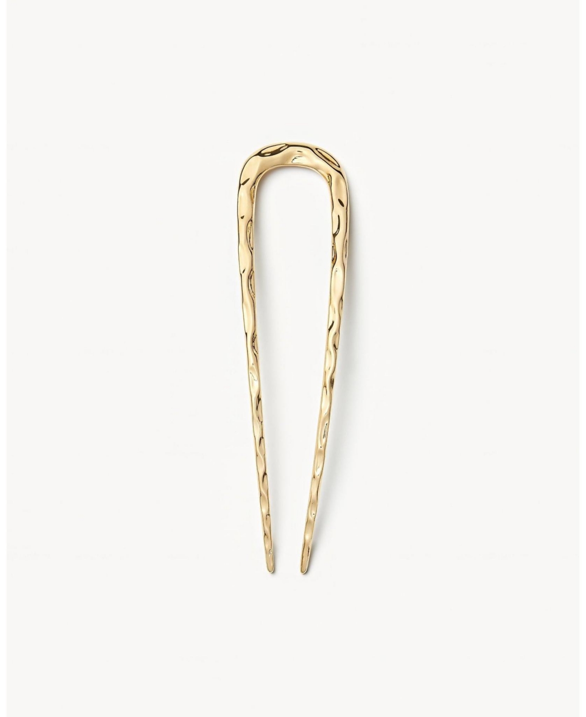 Midi Wavy French Hair Pin - Gold