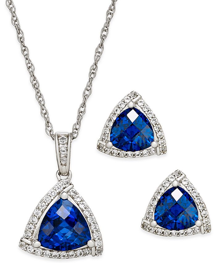Sapphire sales necklace macys