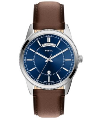 Men's Pearson Quartz Day/Date Leather Watch 42mm