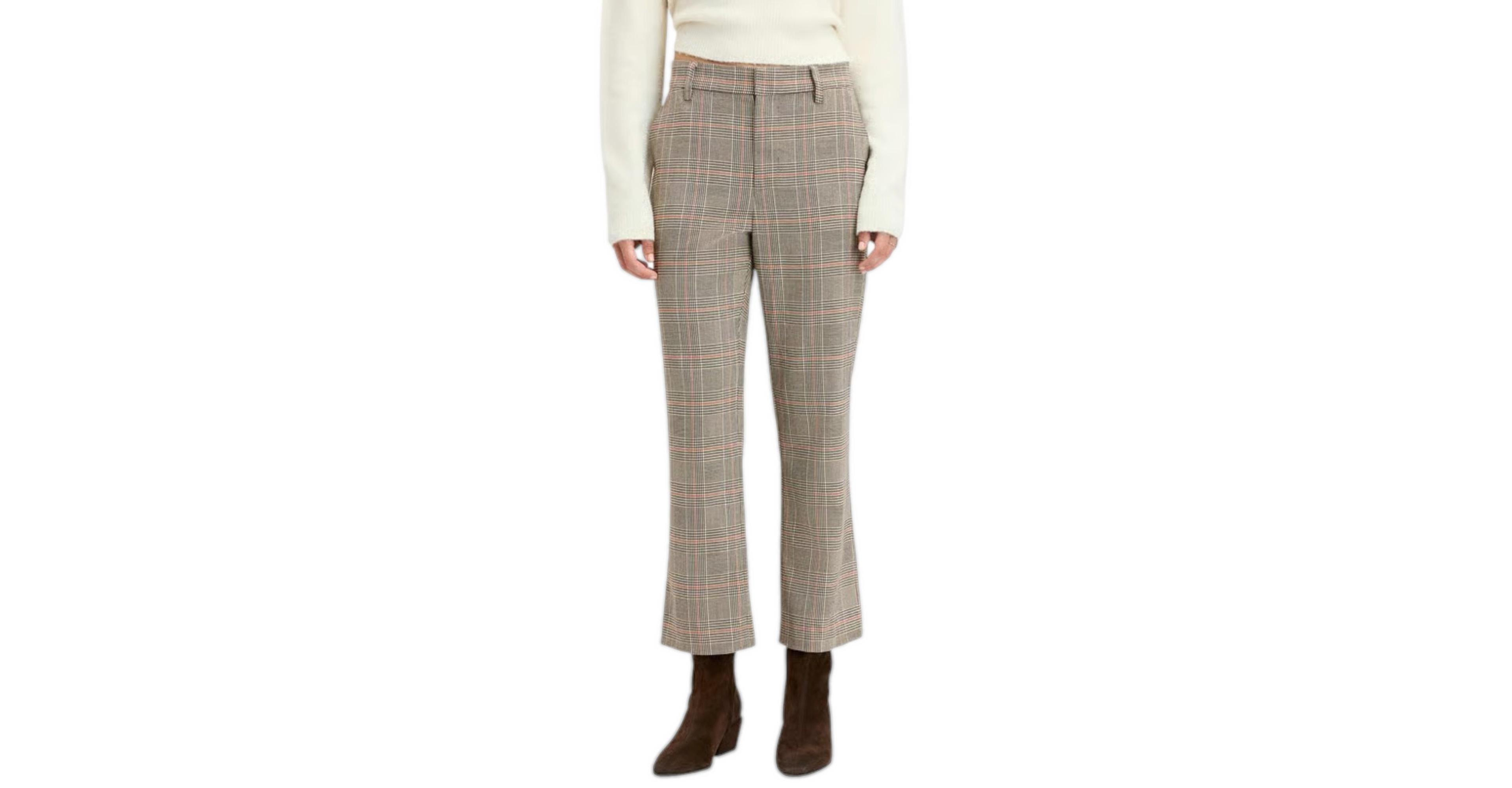 Sam Edelman Women's Beatles High-Rise Bootcut Trouser Pants