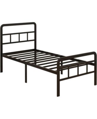 Heavy Duty Metal Bed Frame with Headboard and Footboard for Bedroom