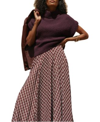 Women's Wool-Blend Short-Sleeve Top