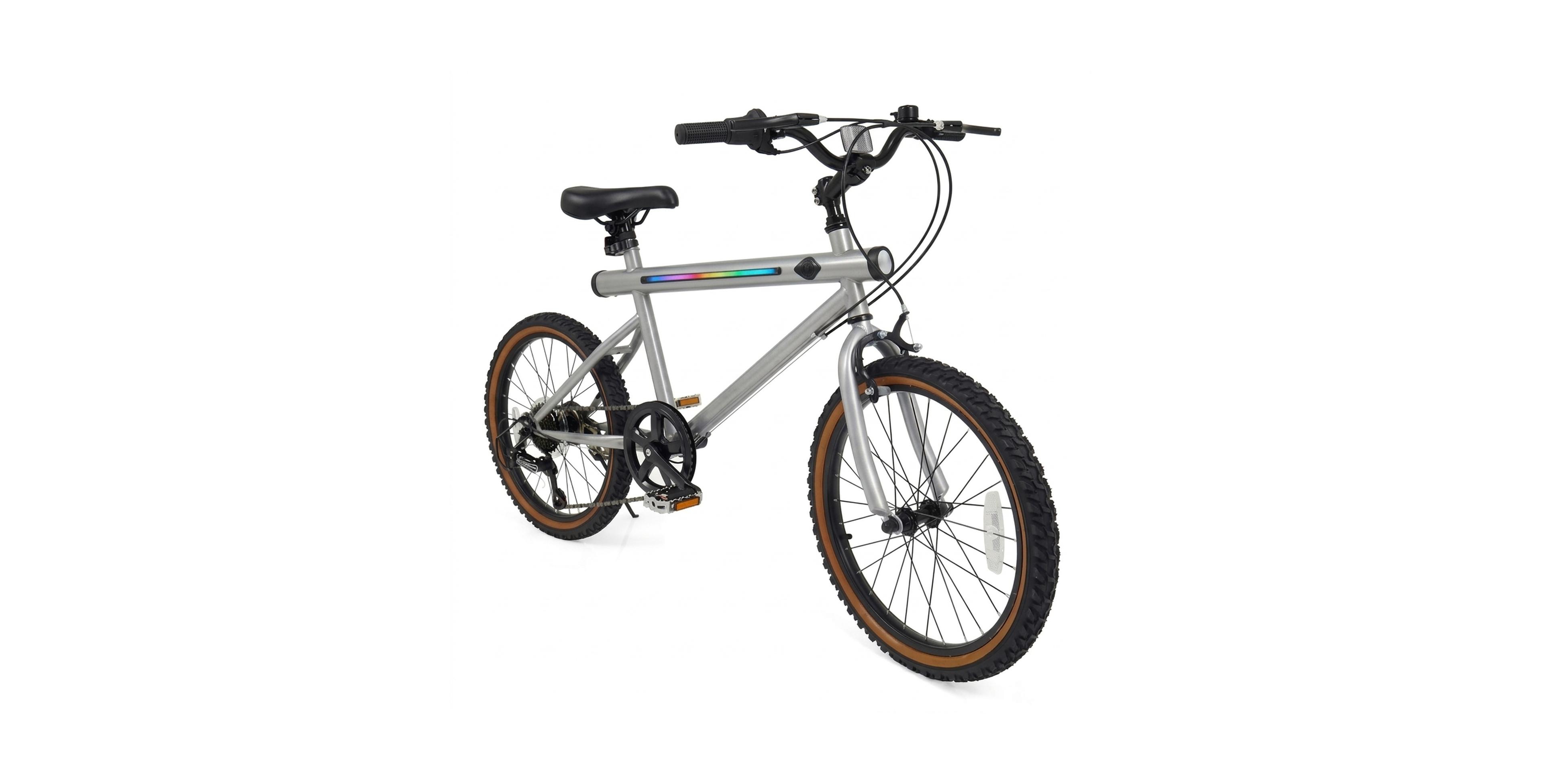 Hongge 20-In Led Commuter Bike with Wireless Speakers, 6-Speed Shifting, Ages 7+