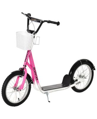 Kids' Ride-On 2-Wheel Scooter with Cup Holder, Ages 5-12