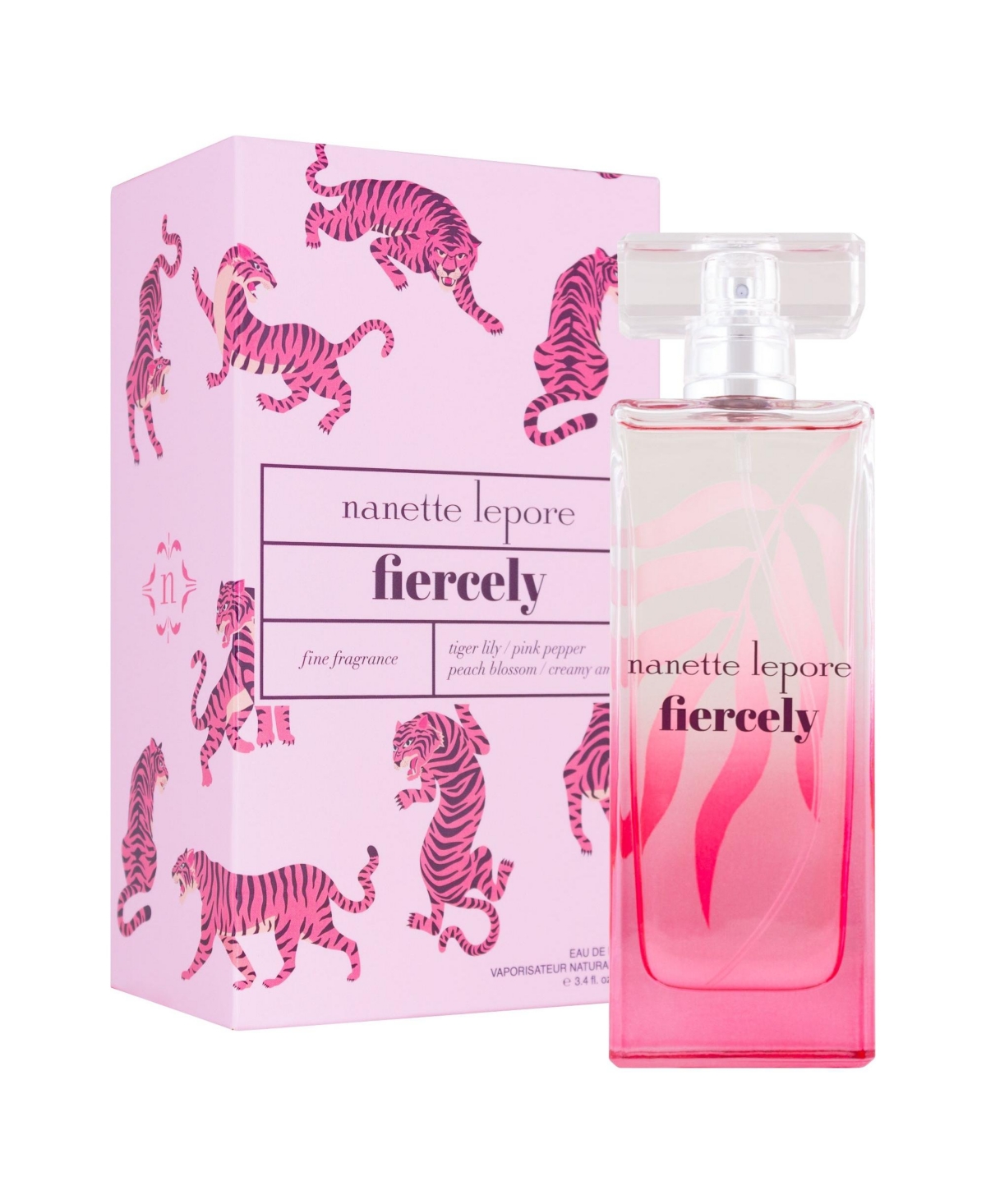 Nanette Lepore Fiercely Perfume 3.4 oz - Soft lemon and coral accents.