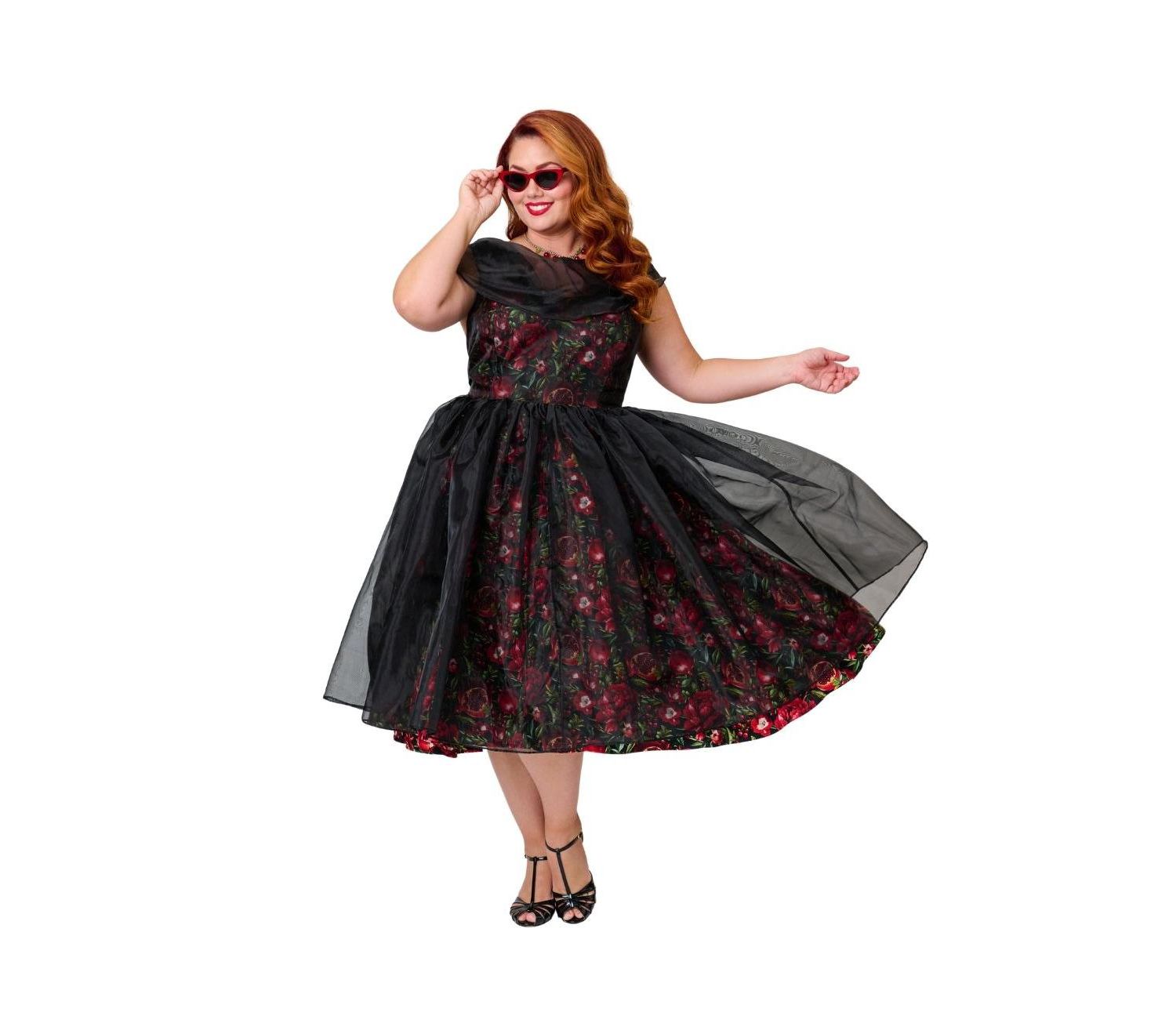 Plus Size Modern Art Swing Dress