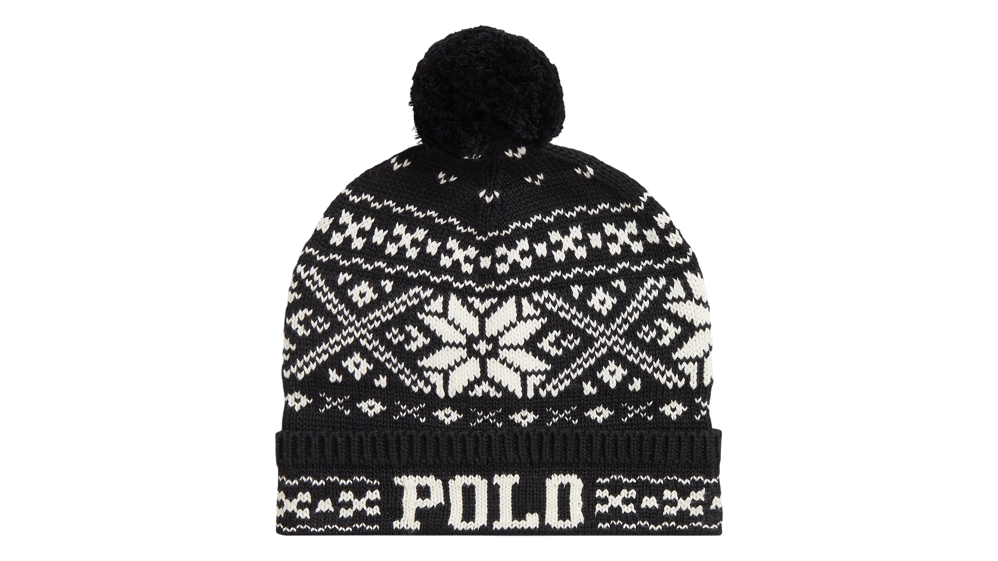 Polo Ralph Lauren Boys' 8-20 Fair Isle Pom-Pom Fleece-Lined Beanie