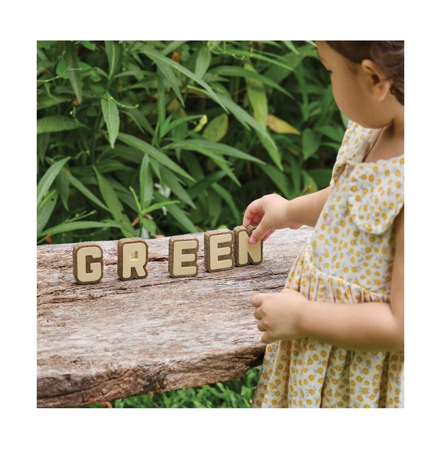Детские кубики-буквы Kaplan Early Learning Bark Block Letters, 36 шт., от 18 месяцев, цвет: Коричневый — фото 3