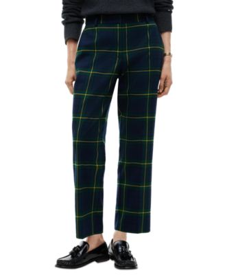 Women's Flannel Tailored Straight-Leg Pants