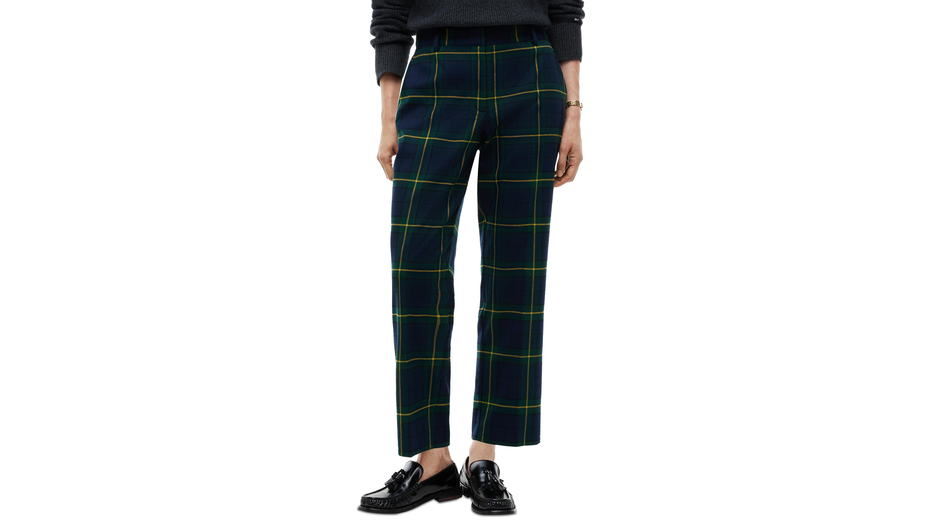 Tommy Hilfiger Women's Flannel Tailored Straight-Leg Pants