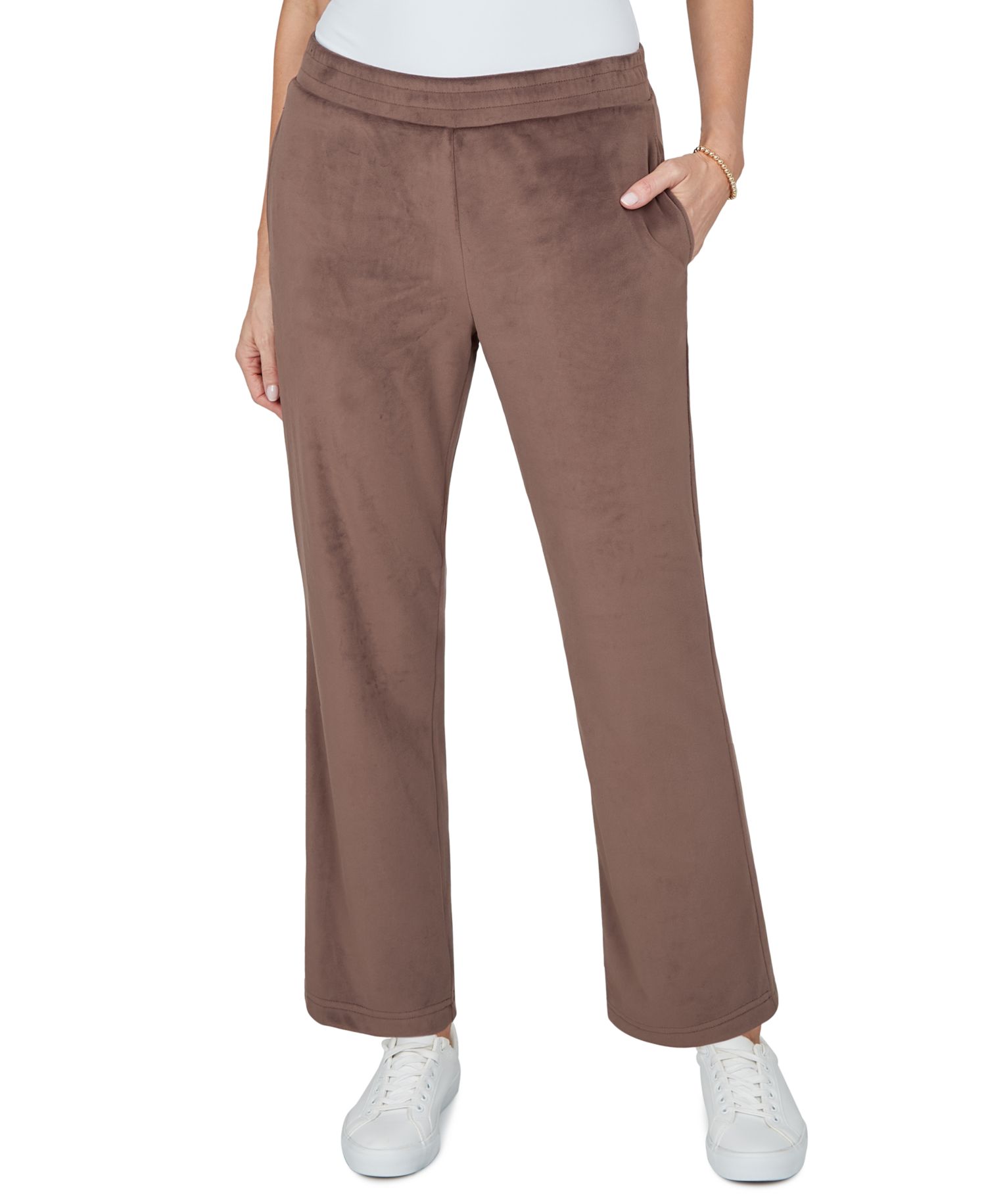 Petite Straight Pull-On Pants